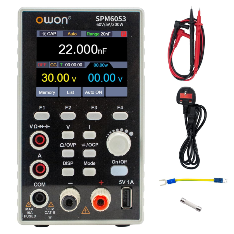 2 In1 Power Supply &amp; Multimeter, Bench Power Supply (0-60V,0-5A), with 2... - $265.03