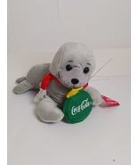 Coca Cola Plush Holiday Seal With Scarf And Ornament  NEW - $252.48 MXN