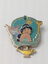 Disney LE Pin Aladdin Princess Icons Jasmine 3D Dangle Gems Magic Carpet Lamp - £25.29 GBP