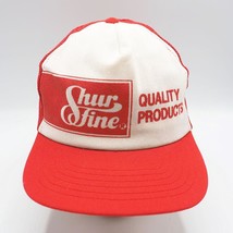 Mesh Snapback Trucker Farmer Hat Cap Shur Fine Quality Products - £19.46 GBP