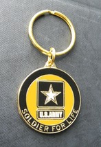 US ARMY SOLDIER FOR LIFE KEY RING CHAIN KEYRING KEYCHAIN 1.5 INCHES - $8.85