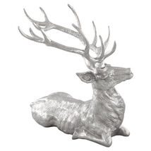 Standing Reindeer Statue Aluminum Deer Sculpture for Indoors Christmas D... - $101.54