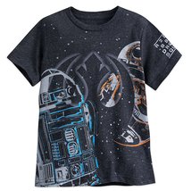 Star Wars R2-D2 and BB-8 T-shirt for Boys - Star Wars: The Last Jedi Siz... - $19.95