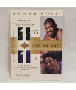 2001-02 UD Honor Roll One On One Rookie Jersey Kobe Bryant Jason Richard... - $94.90