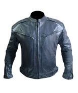 New York Men Classic Zipper-Front Leather Jacket All Sizes Motorcycle Bi... - $209.99