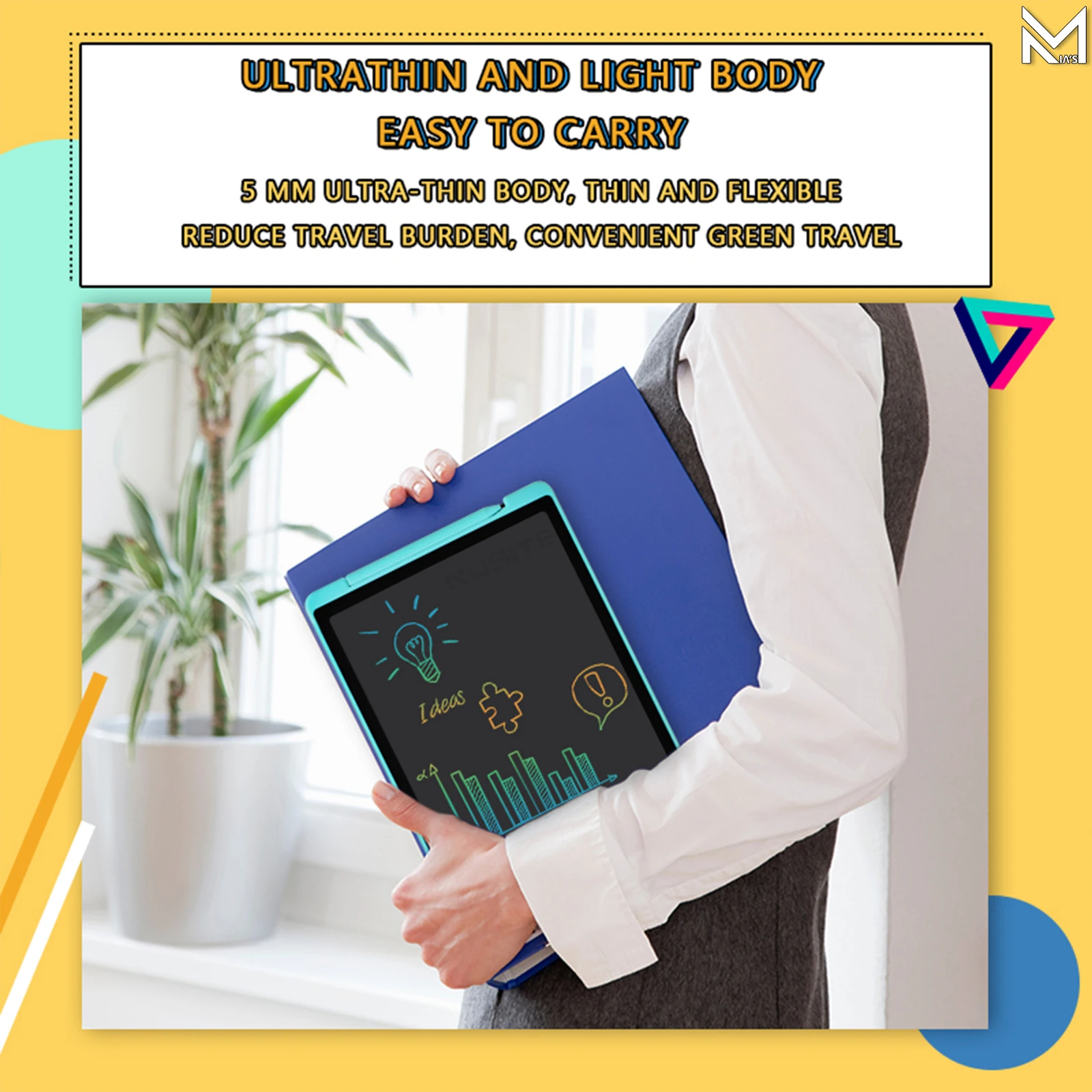 Play 12 Inch LCD Writing Tablet Portable Electronic Educational Play Drawing Boa - £35.25 GBP