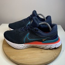 Nike React Infinity Run Flyknit 3 Mens Size 10.5 Running Shoes Blue DH53... - $34.64