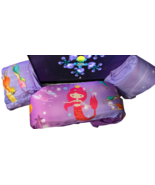 Mermaid Kids Swimming Vest Life Jacket Arm Ring Training Pool Float Purple - €11,15 EUR