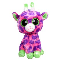 2017 Gilbert the Pink Giraffe Ty Beanie Boo Plush Toy Stuffed Animal 6&quot; - £6.21 GBP