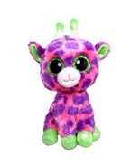 2017 Gilbert the Pink Giraffe Ty Beanie Boo Plush Toy Stuffed Animal 6&quot; - £6.34 GBP