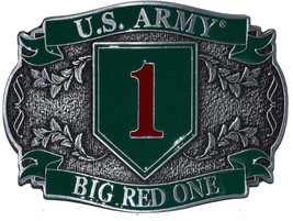 1ST INFANTRY DIVISION BIG RED ONE - Cast Belt Buckle - $23.00