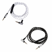 Replace Audio nylon Cable with Mic For Audio-technica ATH-AR5 AR5BT AR3BT ANC50i - £12.78 GBP