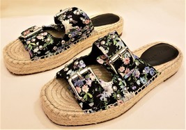 Rebecca Minkoff &quot;Jodi&quot; Platform Slide Sandals Sz-8.5M Multicolor Floral Pattern - £39.20 GBP