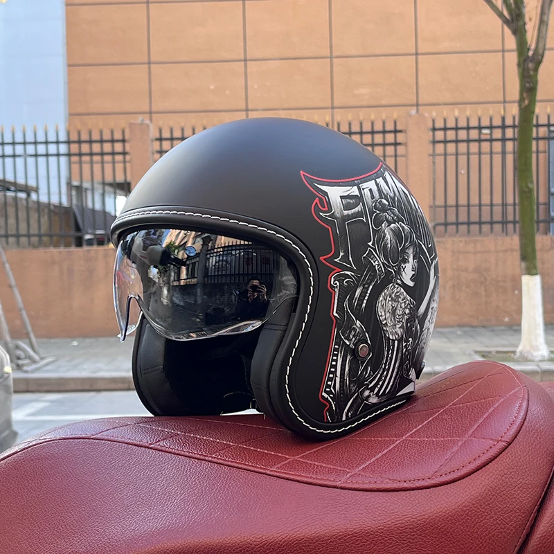 2024 NEW motorcycle helmet for men and women 3C certification 3/4 helmet... - $68.52+