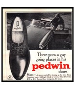 1967 Pedwin Shoes Mars Oxfords Vintage Print Ad MG MGB Convertible 5x5 P... - $10.97