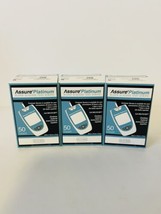 3 X 50 Assure Platinum Glucose Blood Test Strips (150 Total) Expires 07/... - £23.66 GBP