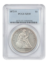 1872-S $1 PCGS XF45 - $4,074.00