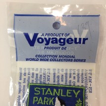 New Vintage Patch Voyageur Badge Travel Souvenir STANLEY PARK VANCOUVER ... - $21.78