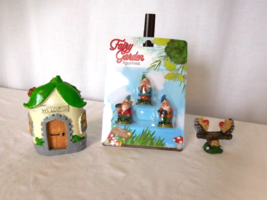 Miniature Gnome Home + Figurines And Accessories Garden Sets 5 Total Pie... - $8.92