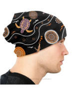 Australian Aboriginal Authentic Art Street Beanie Slouch - £14.23 GBP