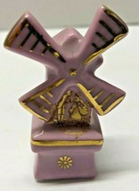 Limoges Pink Windmill Miniature Porcelain Figurines - £27.24 GBP