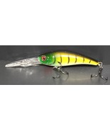Deep Diving Crankbait Molded Color Yellow Green Red Black Ultra Sharp 4&quot;... - $6.99