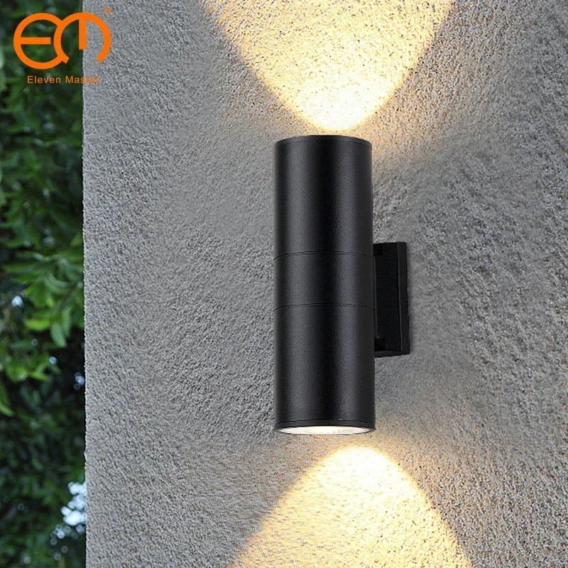 black gray up down outdoor wall light 6W 10W 18W 30W 36W porch garden waterproof - £24.27 GBP+