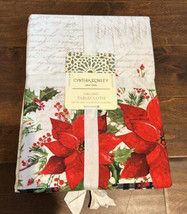 Cynthia RowleyRachel Ashwell Christmas Poinsettia Tablecloth 60”x 104” Oblong - $42.98