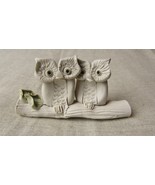 Handcrafted Vintage Clay Owls On A Branch - £15.77 GBP