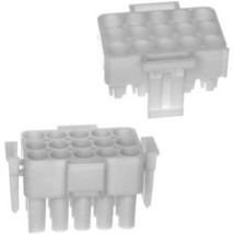 3 Pack 7700231 Amp Connector, 770023-1 White Comes In Two Parts Te Connect 7609 - £4.83 GBP
