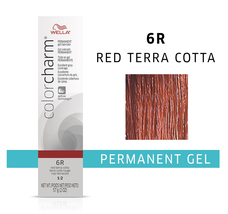 Wella Colorcharm Gel Permanent Hair Color - 6R Red Terra Cotta - £14.99 GBP