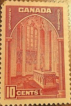 Canada Stamp 10 Cents Memorial Chamber - £1.79 GBP