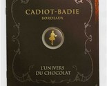 Cadiot Badie Bordeaux France Chocolate Booklet Artisan Chocolatier since... - $17.82