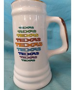 Vintage Texas Rainbow Stein Mug Stoneware 44oz/5 Cups 8.5&quot;Tall - £15.79 GBP