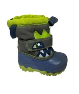 Cat and Jack Toddler Boys Warm Thermolite Winter Snow Boots Green Monste... - $291.43 MXN