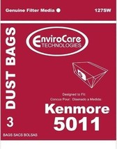 Kenmore 5011 Canister Vacuum Cleaner Bags 3 Pack - £5.88 GBP