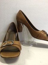 Joan &amp; David Women&#39;s Shoes Circa Cjkyla Camel Open Toe Heels Size 9.5 - $12.38