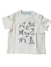 Janie &amp; Jack Best In Snow Boy White Top Dog pet Embroidery lab,boxer, da... - $18.99