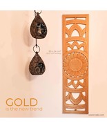Golden Mandala Hand Carved Wooden Wall Art Decoration - A Perfect Headbo... - $189.90