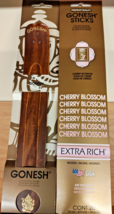 Gonesh Extra Rich Incense Sticks 1 Pack-20 Sticks Total-Cherry Blossom/holder - £7.94 GBP