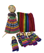 Guatemalan Doll and Worry Dolls in Pouch - $19.51 CAD