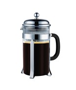 French Coffee Press, 48oz Stainless Steel Coffee Maker, Double Filter (12 Cup) - $34.99