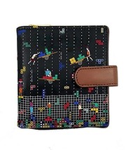 Women Printed Vegan Leather Black Wallet Purse Batua Gift Rakhi - $616.20 MXN