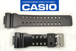 Genuine  Casio Watch Band Black Glossy G-Shock GA-110HC-1A  GA110 GA-120 G-8900  - £51.91 GBP