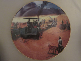 Beating The Storm Collector Plate Emmett Kaye Farming The Heartland Steam Engine - $14.99