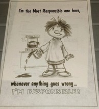 * TRI CHEM 8442 I&#39;M RESPONSIBLE ANYTHING GOES WRONG Picture to paint TRI... - €8,63 EUR