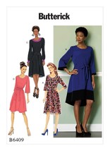 Butterick Sewing Pattern 6409 Dress Misses Size XS-MED - $9.74