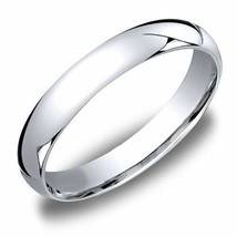 14K White Gold Sterling Silver 3MM Men&#39;s/Women&#39;s Wedding Band Ring SIZE 7.5 - £93.03 GBP