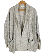 Madewell Cardigan Sweater Shrug Size XS Gray Open Front Pockets Minimali... - $358.39 MXN