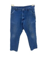 VTG Y2K Wrangler Carpenter Men’s Jeans Size 36x32 Straight Baggy Denim B... - $42.57 CAD